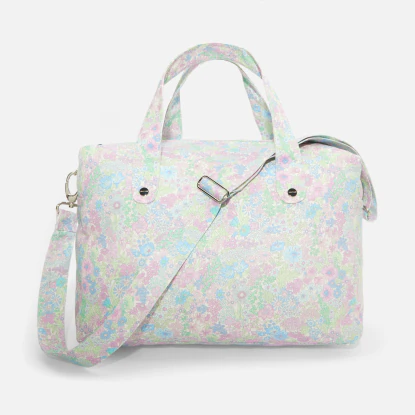 Liberty fabric diaper bag