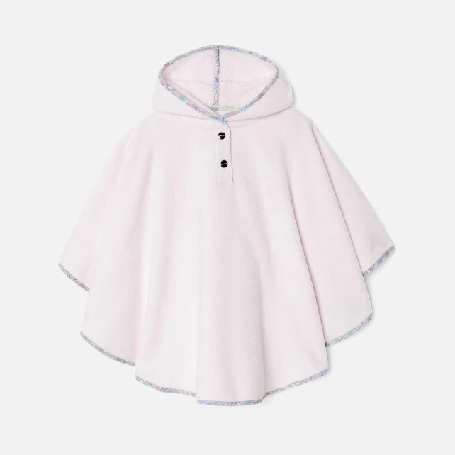 Baby girl bath cape